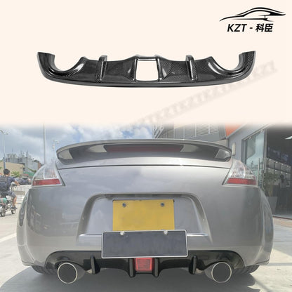 For 09 Onwards For Nissan 370Z Z34 Rear Bumper Diffuser Carbon Fiber