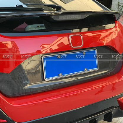 For 17 Onwards Civic Type R Fk8 Fk7 Oe Type For Honda Rear Trunk Lid Epoxy Carbon Fiber Kazento Carbon Parts 车身侧板 FK8-TRUNK-OE-ECF