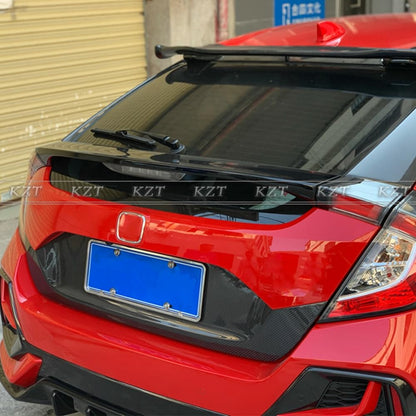 For 17 Onwards Civic Type R Fk8 Fk7 Oe Type For Honda Rear Trunk Lid Epoxy Carbon Fiber Kazento Carbon Parts 车身侧板 FK8-TRUNK-OE-ECF