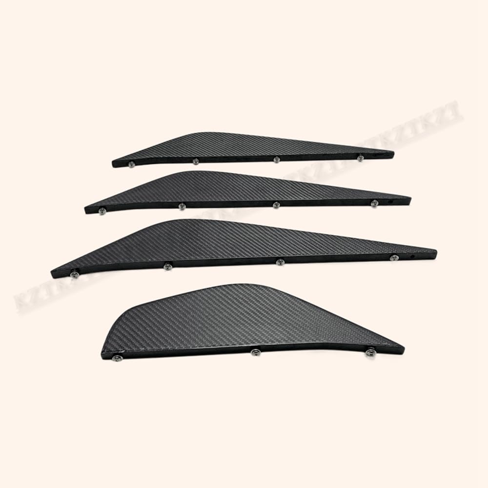 For 2012 On R35 Epa Style For Nissan Rear Under Bottom Diffuser Blade Only 4Pcs Carbon Fiber Kazento Carbon Parts 车身侧板 R35-FIN-DIF-EPA-CF