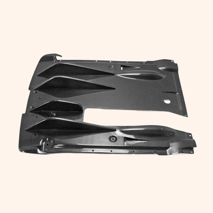 For 2012 On R35 Epa Style For Nissan Rear Under Bottom Diffuser With Blade Carbon Fiber Kazento Carbon Parts 车身侧板 R35-DIF-EPA-CF