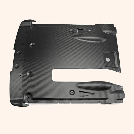 For 2012 On R35 Oem Style For Nissan Rear Under Bottom Diffuser Matte Carbon Fiber