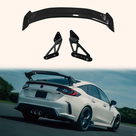 For 2022+ Honda Civic FE1 11th M Style Rear Spoiler Wing Carbon Fiber With Stand Kazento Carbon Parts 车身侧板 FE1-RS-MD-CF