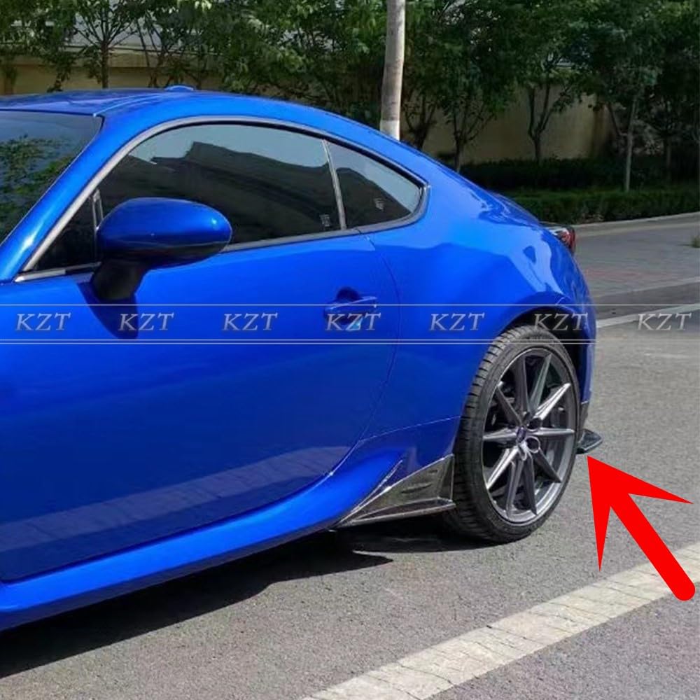 For 2022+ Toyota GR86 BRZ ZD8 ZN8 T Style Carbon Fiber Rear Bumper Spat Add On Kazento Carbon Parts 车身侧板 GR86-SPAT-ST-CF