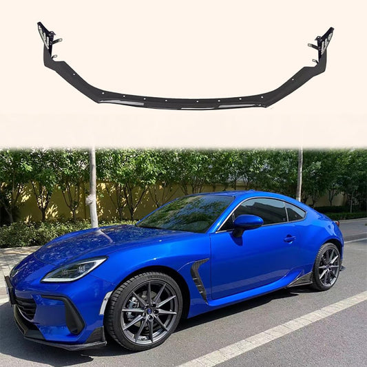 For 2022+ Toyota GR86 Subaru BRZ ZD8 ZN8 T Style Carbon Fiber Front Lip Splitter