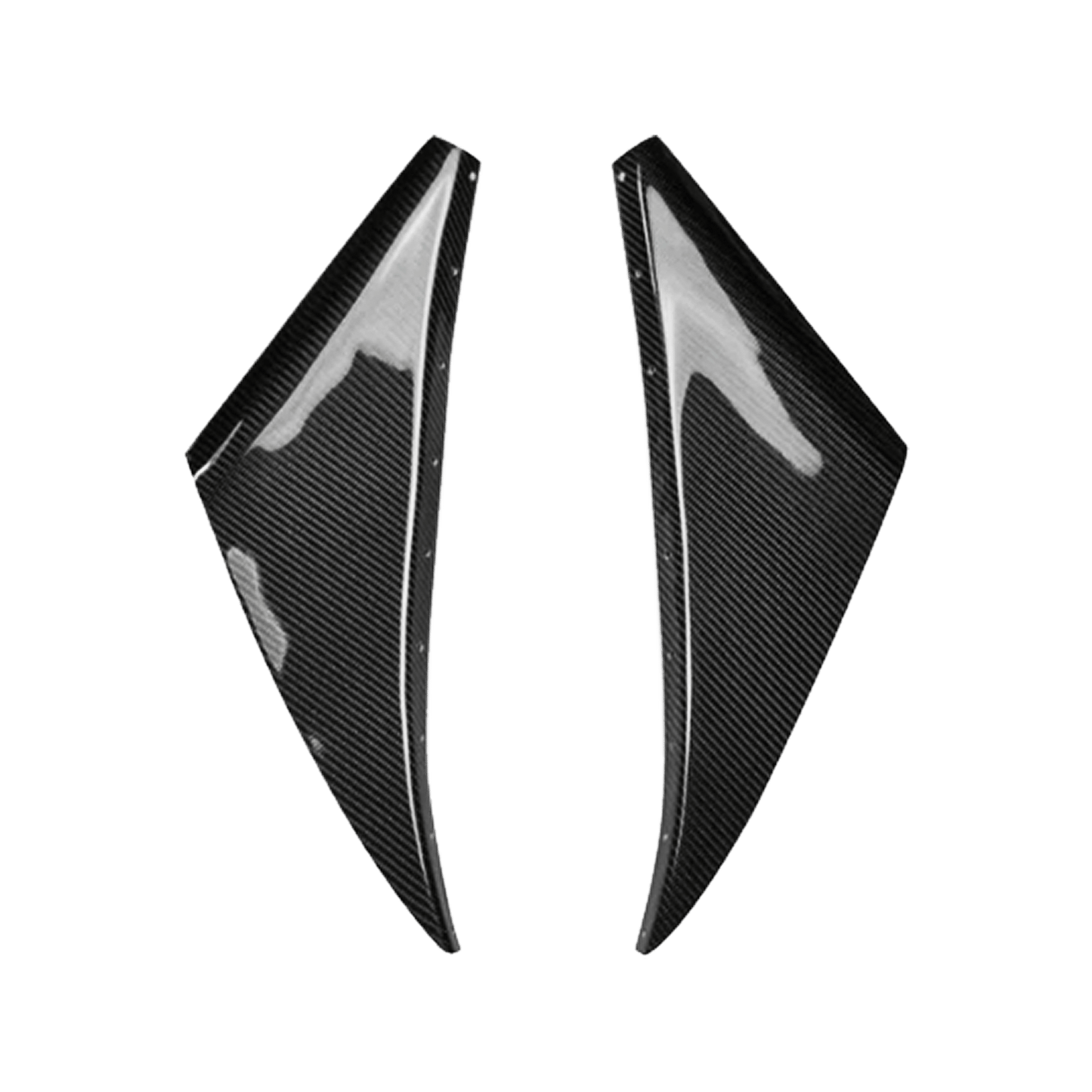 For 93-98 Supra MK4 JZA80 KZ Style Carbon Fiber Front Bumper Canards 2pcs