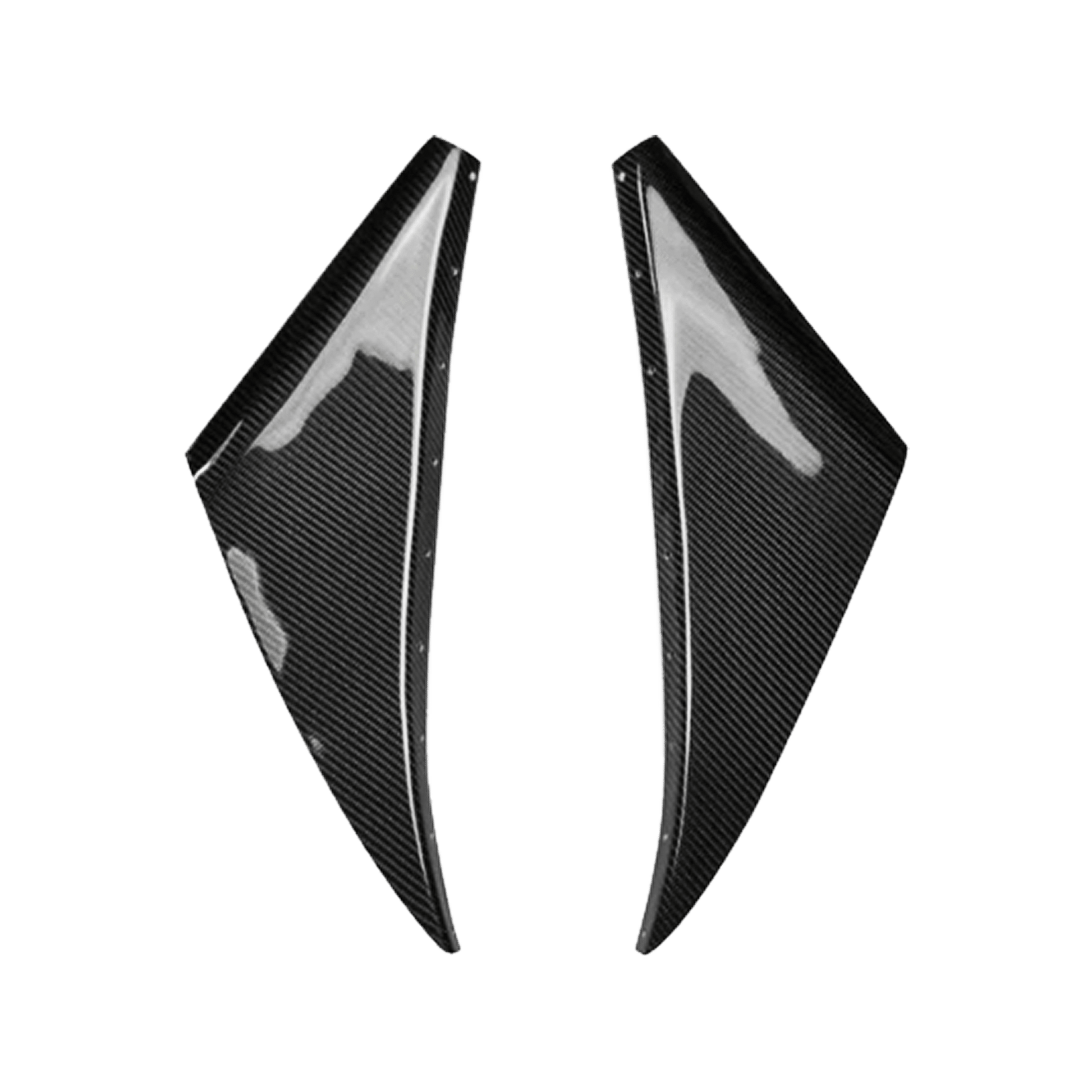 For 93-98 Supra MK4 JZA80 KZ Style Carbon Fiber Front Bumper Canards 2pcs