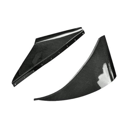 For 93-98 Supra MK4 JZA80 KZ Style Carbon Fiber Front Bumper Canards 2pcs
