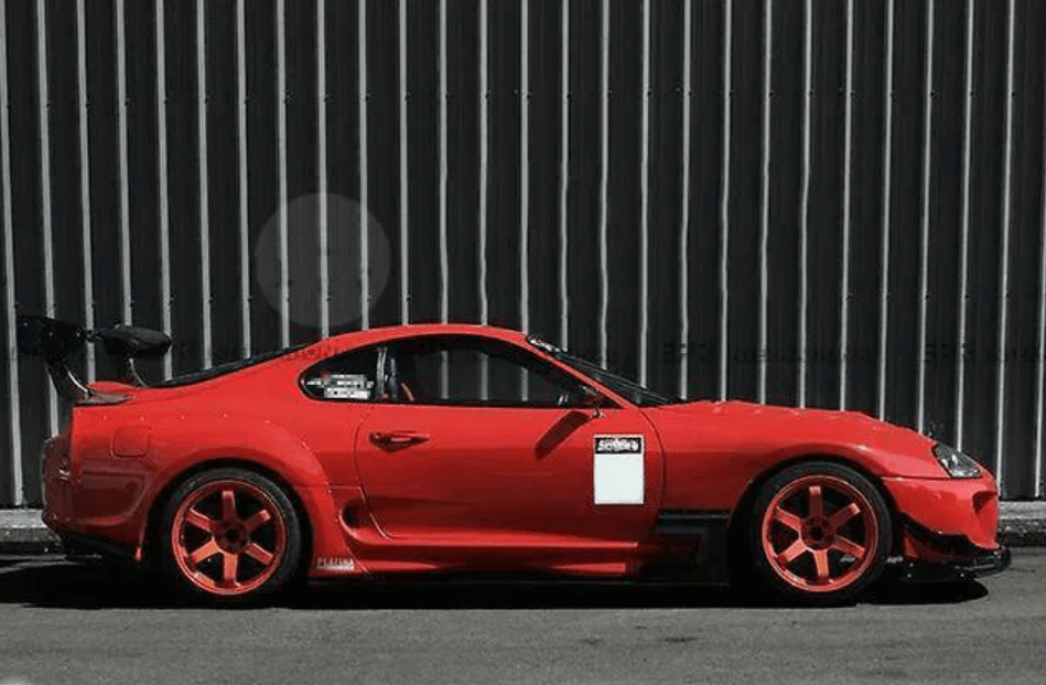 For 93-98 Supra MK4 JZA80 Ridox Style Fiberglass Unpaint Front Fenders Pair Kazento Carbon Parts Fiber Glass (Unpaint) SUPRA-FF-RID-FRP