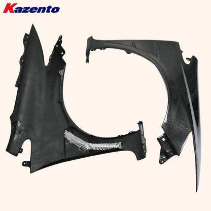 For 9Th Generation Civic 2012-2014 Fb2 Fb4 Fb6 Js Style For Honda Vented Wider Front Fender +20Mm Carbon Fiber Kazento Carbon Parts 车身侧板 FB2-FF-JS-CF