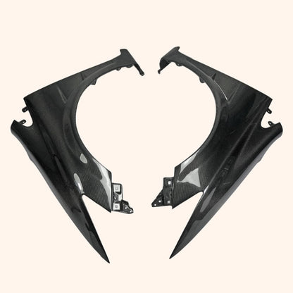 For 9Th Generation Civic 2012-2014 Fb2 Fb4 Fb6 Js Style For Honda Vented Wider Front Fender +20Mm Carbon Fiber Kazento Carbon Parts 车身侧板 FB2-FF-JS-CF