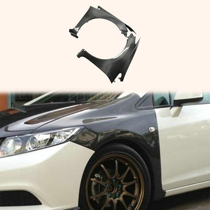 For 9Th Generation Civic 2012-2014 Fb2 Fb4 Fb6 Oem For Honda Front Fender (Can Be Done With Or Without Indicator Hole) Carbon Fiber