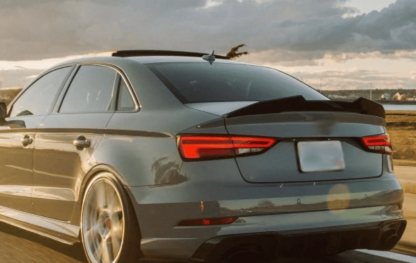 For Audi A3 S3 8V Sedan PSM Style Rear Ductail Spoiler Lip 2015-2020