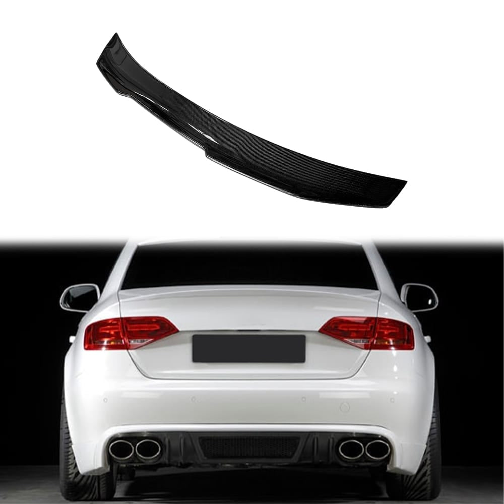 For Audi A4 B8 Sedan PSM Style Rear Ductail Spoiler Lip 2008-2012