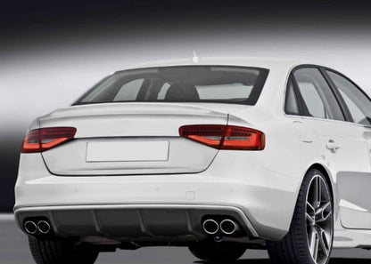 For Audi A4 S4 B8.5 Sedan PSM Style Rear Ductail Spoiler Lip 2013-2016