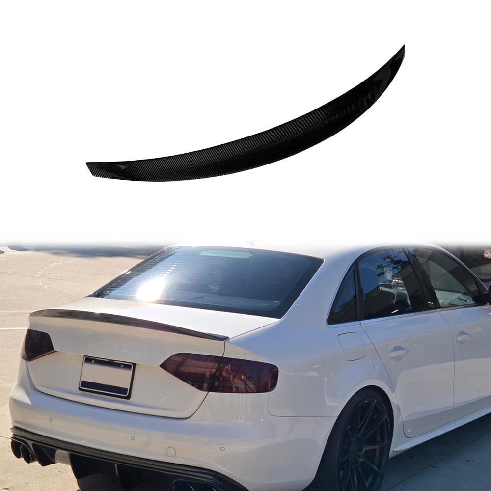 For Audi S4 B8 Sedan PSM Style Rear Ductail Spoiler Lip 2010-2015