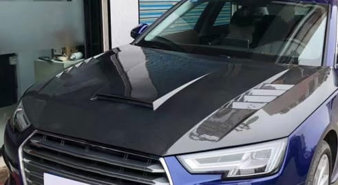 For Audi S4 B9 Sedan MBJ Style Front Vented Hood 2017-2019