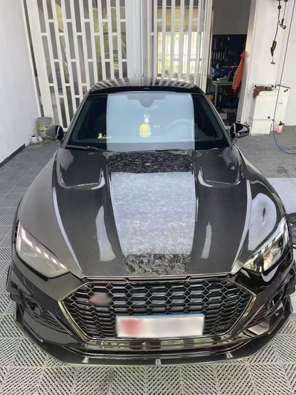 For Audi S5 RS5 Coupe B9 Front Vented Hood 2017-2024