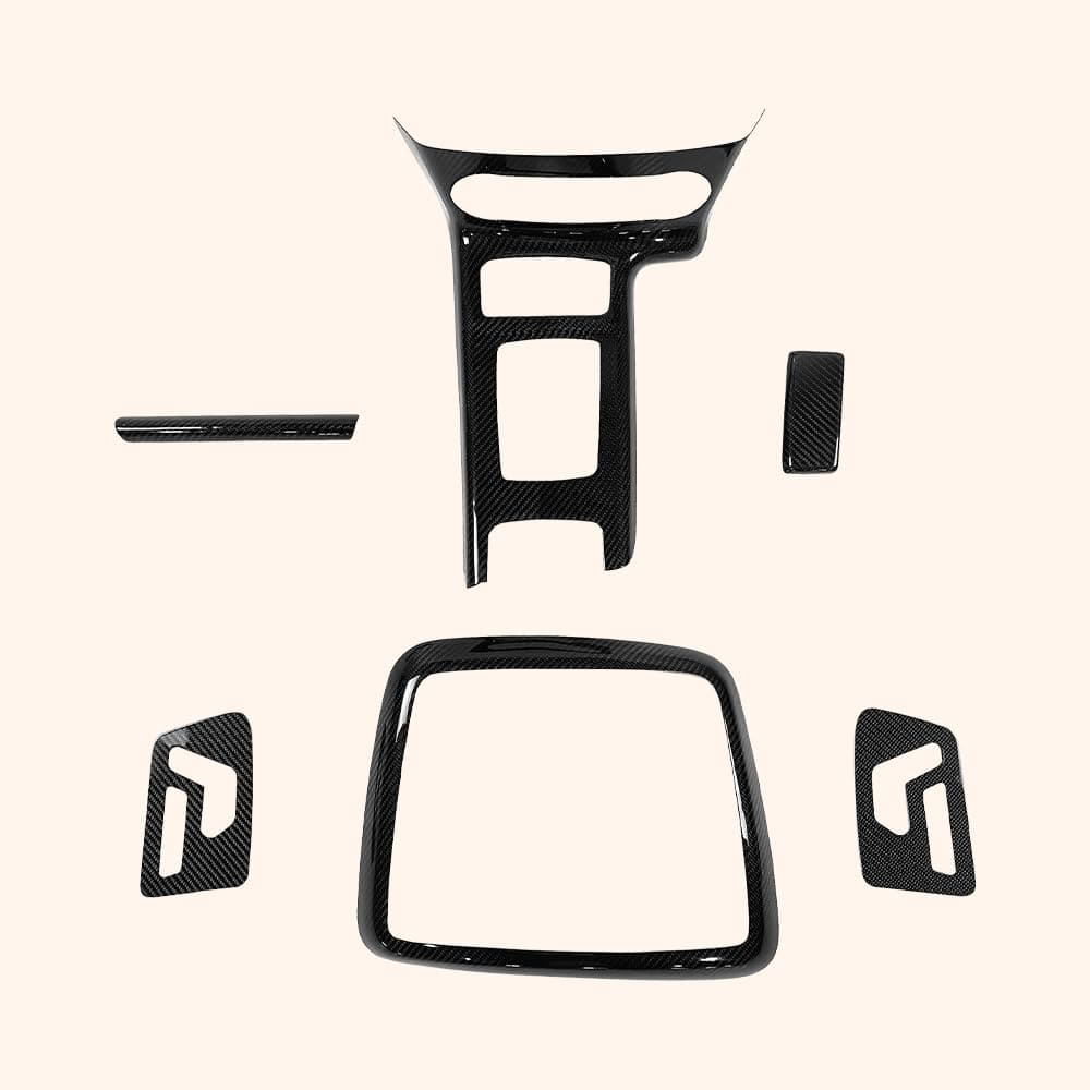 For Benz 2013-18 W463 G550 G63 Dry Carbon Dash Interior Trim Panel 6PCS Stick On