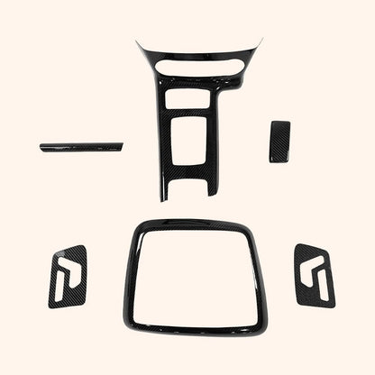 For Benz 2013-18 W463 G550 G63 Dry Carbon Dash Interior Trim Panel 6PCS Stick On