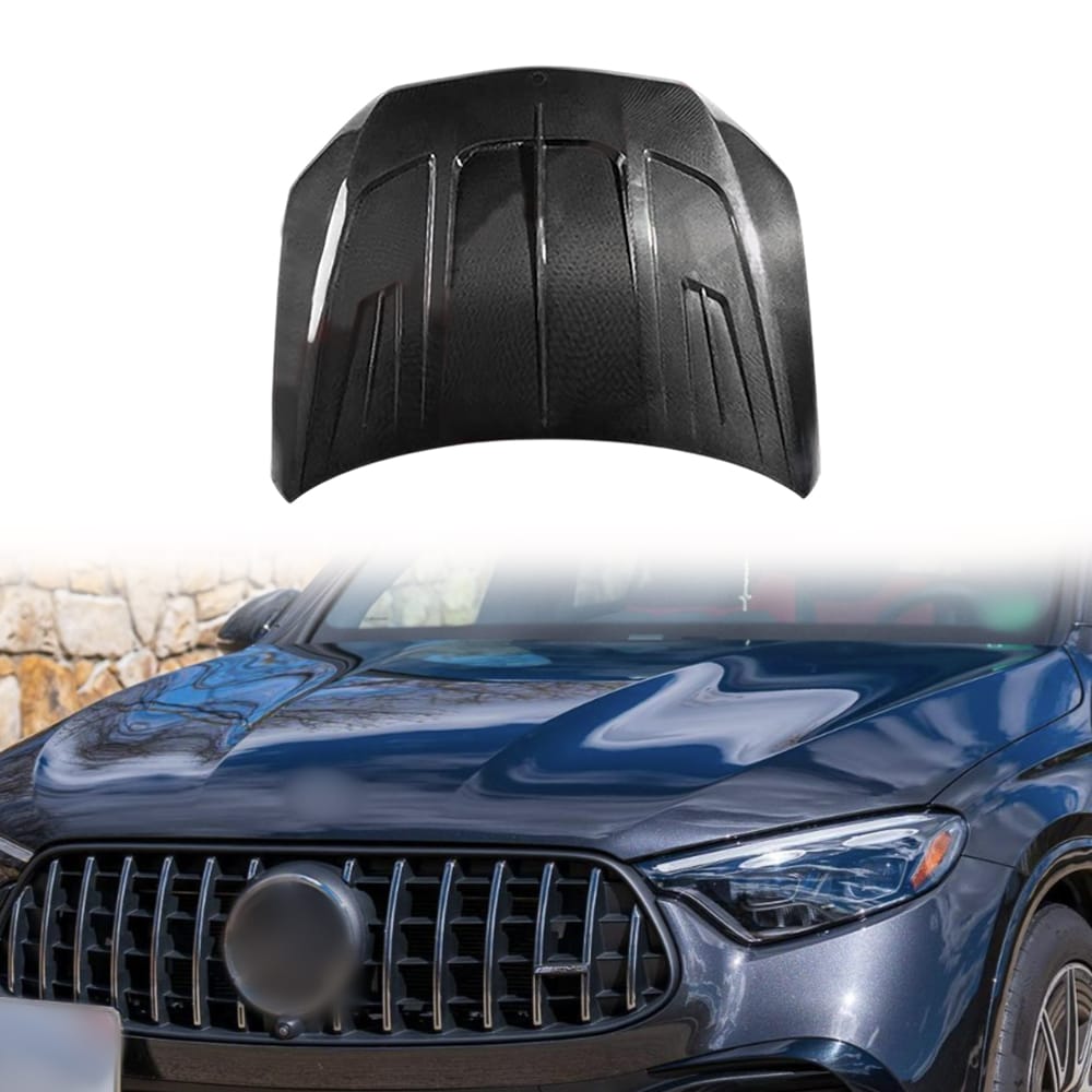 For Benz GLC 300 X254 V Style Front Vented Hood 2023-2026