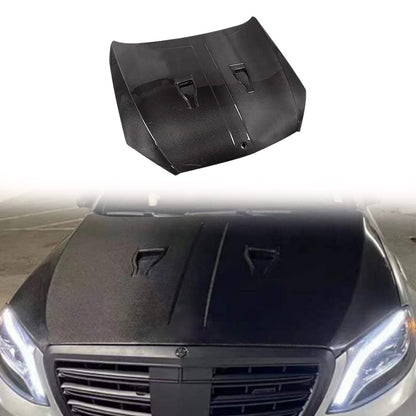 For Benz S Class W222 S63 S65 Sedan Front Vented Hood 2014-2020