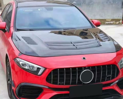 For Benz W177 A45 A45S V4 Style Front Vented Hood 2018-2023