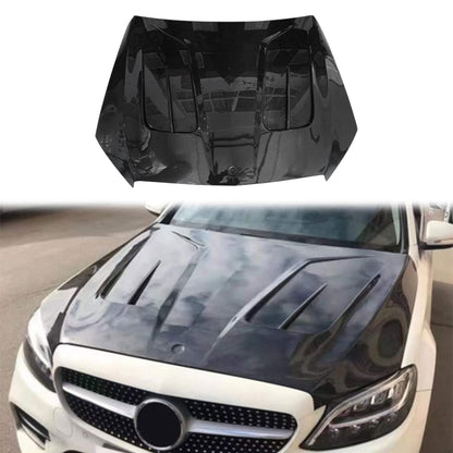 For Benz W205 Non-C63 MBJ Style Front Vented Hood 2016-2021