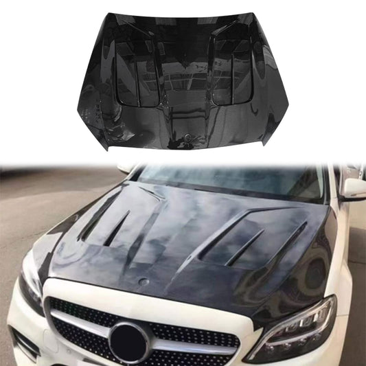 For Benz W205 Non-C63 MBJ Style Front Vented Hood 2016-2021