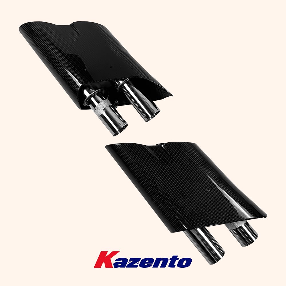 For Benz W463 W464 G63 G500 G505 G350 Exhaust Tip Muffler Dry Carbon Pair Kazento Carbon Parts 车身侧板 G500-TIP-DCF
