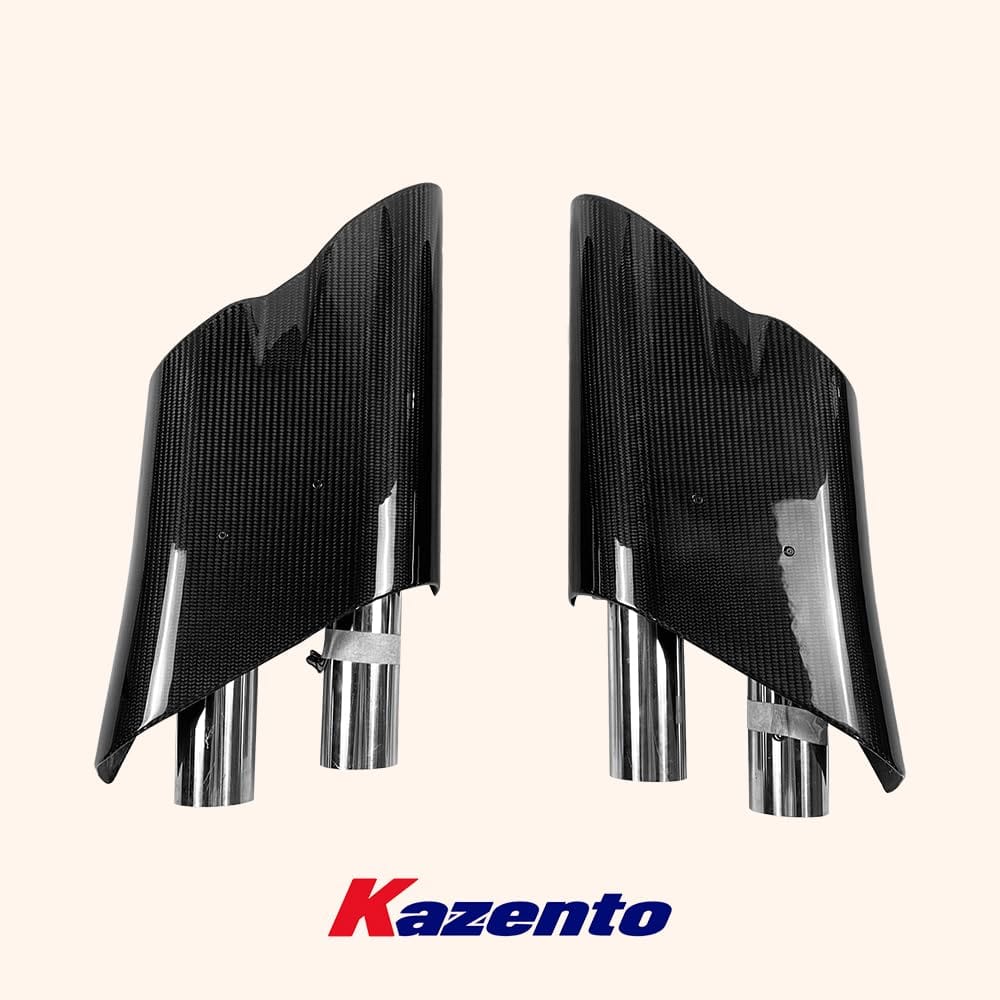 For Benz W463 W464 G63 G500 G505 G350 Exhaust Tip Muffler Dry Carbon Pair Kazento Carbon Parts 车身侧板 G500-TIP-DCF