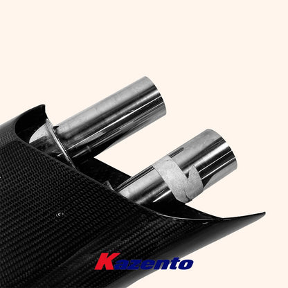 For Benz W463 W464 G63 G500 G505 G350 Exhaust Tip Muffler Dry Carbon Pair Kazento Carbon Parts 车身侧板 G500-TIP-DCF