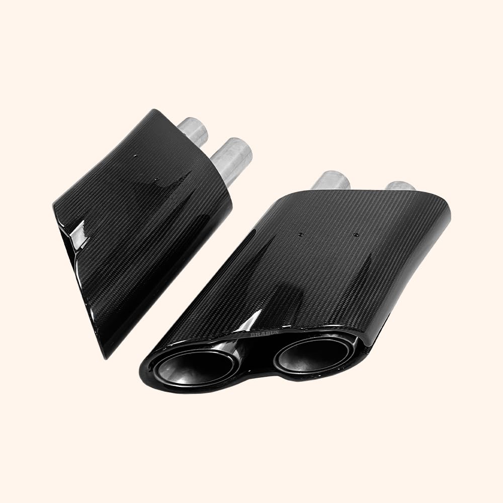 For Benz W463 W464 G63 G500 G505 G350 Exhaust Tip Muffler Dry Carbon Pair