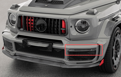 For Benz W464 G-Class G500 G63 R Style Front Fog Light Cover 2019-2023