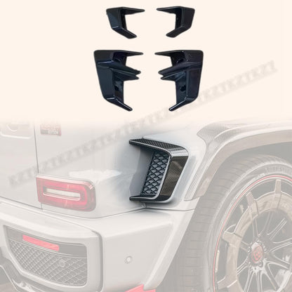 For Benz W464 G500 G63 G350 Dry Carbon Fender Wheel Duct Vents Shadow Trim 4pcs