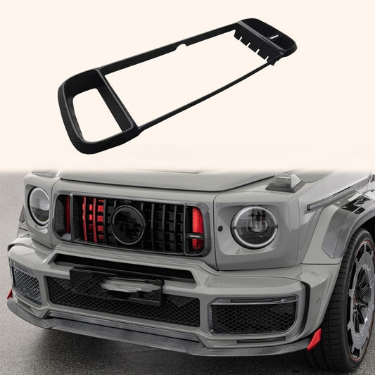 For Benz W464 G500 G63 G350 Dry Carbon Front Grille with Light 900 Rock Style
