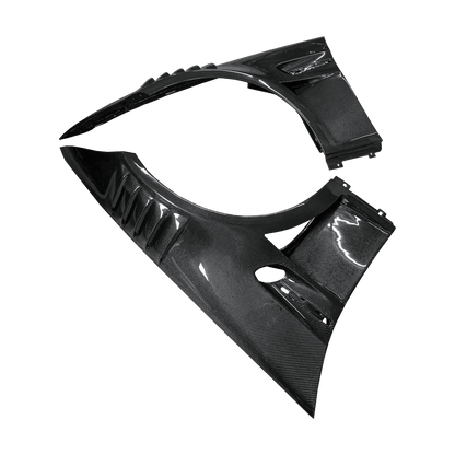 For BMW 3 Series E92 Real M3 Coupe 2 Door 2006-13 GT Style Carbon Front Fender Kazento Carbon Parts Carbon Fiber E92M3-FF-WLGT4-CF