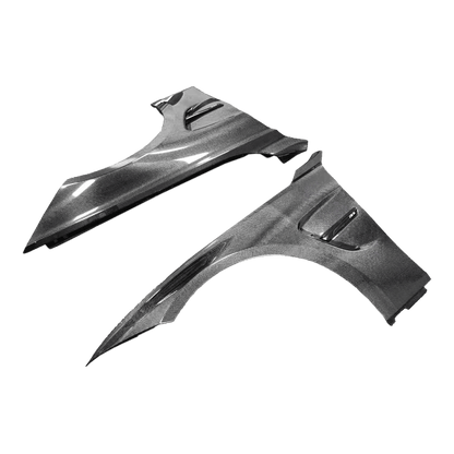 For BMW 3 Series F30 2012-19 4 Door Sedan KZ Carbon Front Fender With Emblem