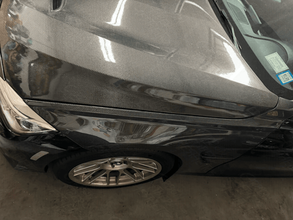 For BMW 3 Series F30 2012-19 4 Door Sedan KZ Carbon Front Fender With Emblem