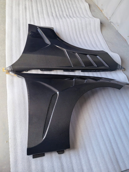 For BMW 3 Series G20 AE Style Front Vented Fender Pair 2019-2023