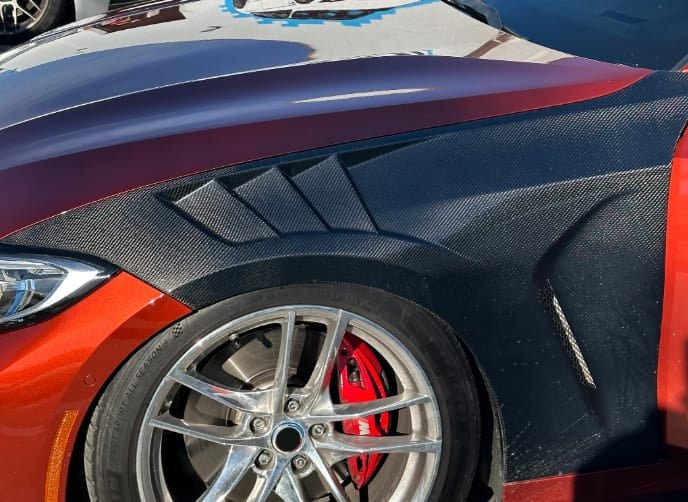 For BMW 3 Series G20 AE Style Front Vented Fender Pair 2019-2023
