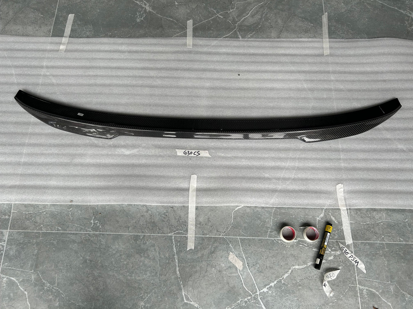 For BMW 5 Series G30 4 Door CS Style Rear Ductail Spoiler 2018-2024