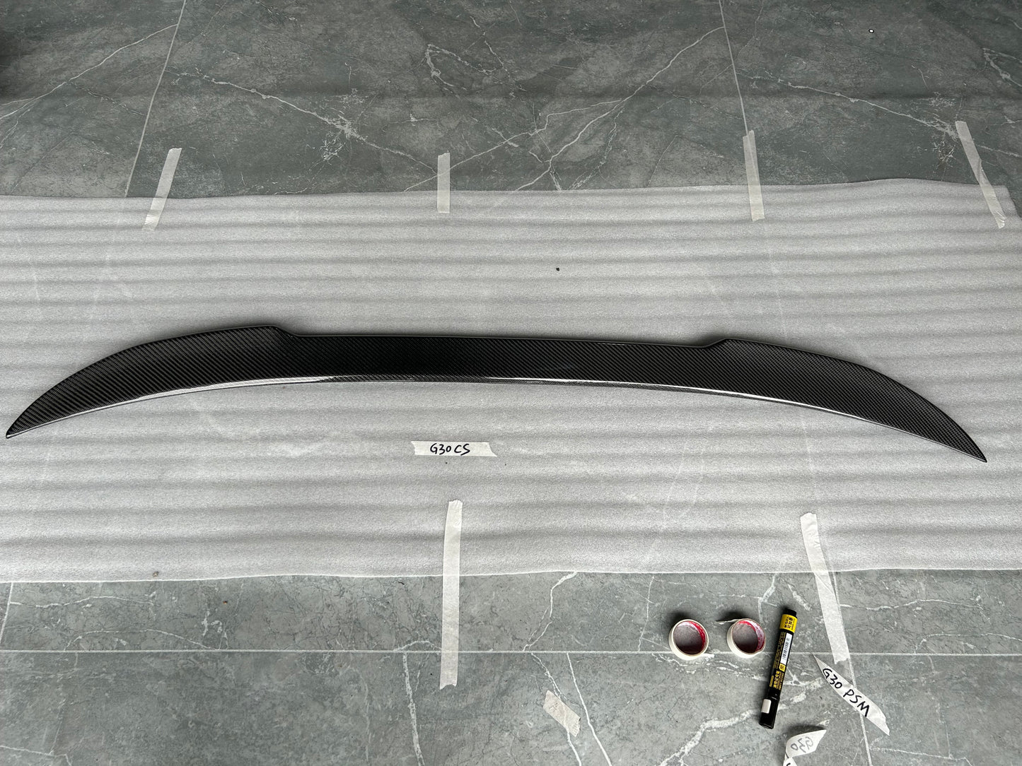 For BMW 5 Series G30 4 Door CS Style Rear Ductail Spoiler 2018-2024