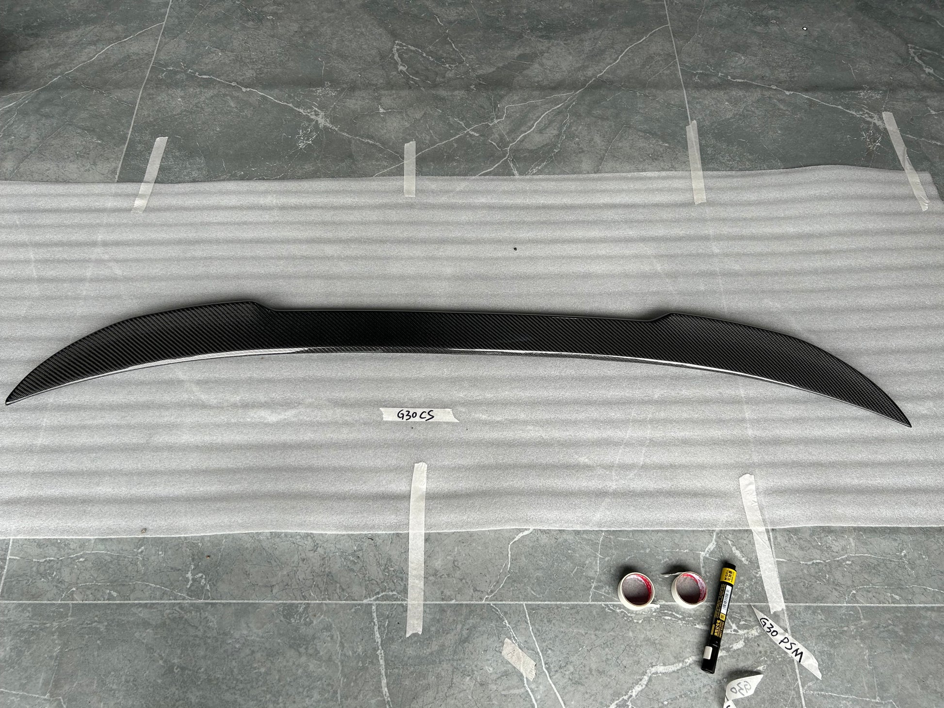 For BMW 5 Series G30 4 Door CS Style Rear Ductail Spoiler 2018-2024