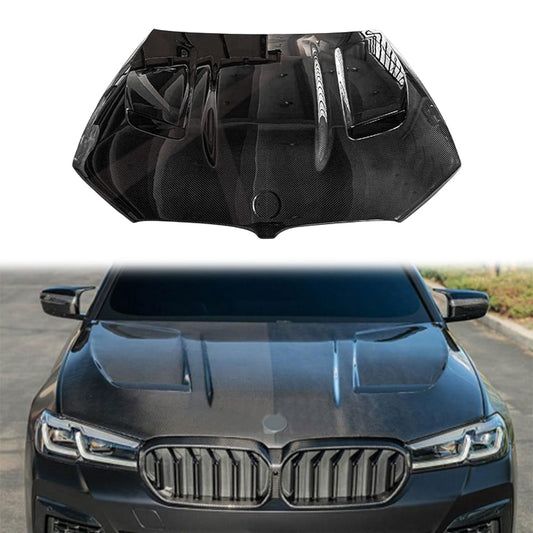 For BMW 5 Series G30 Sedan MBJ2 Style Front Vented Hood 2018-2024