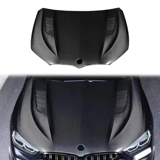 For BMW 8 Series G14 G15 G16 MBJ Style Front Vented Hood 2019-2024