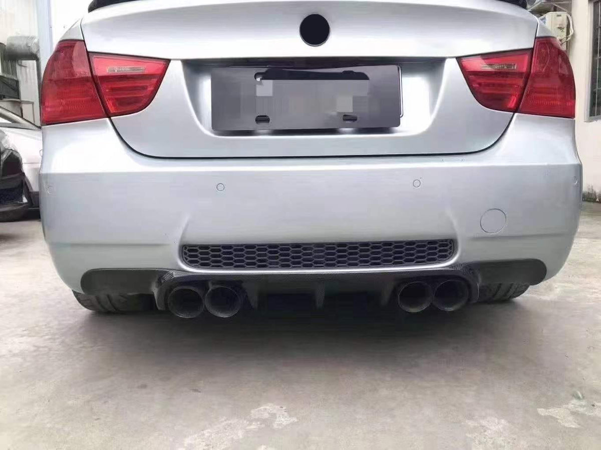 For BMW E90 Real M3 Only V Style Rear Bumper Diffuser 2007-2013
