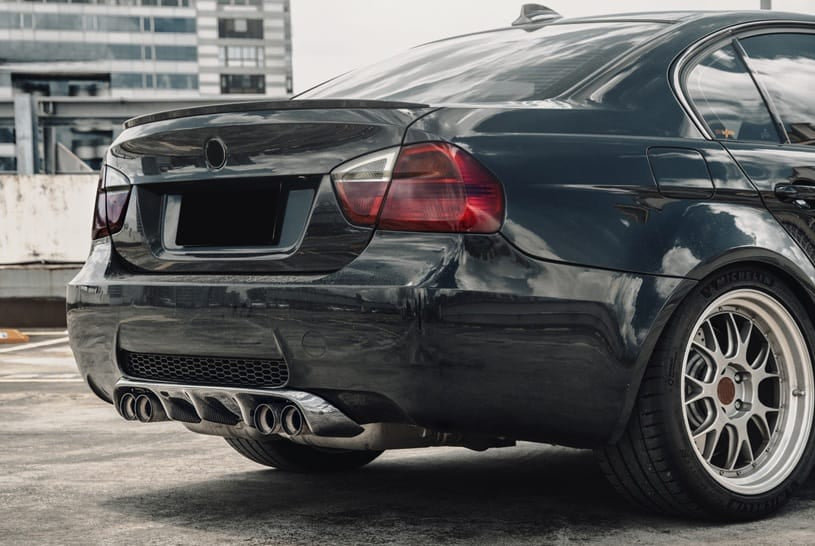 For BMW E90 Real M3 Only V2 Style Rear Diffuser Lip 2007-2013