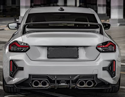 For BMW M2 G87 Coupe 23-24 Carbon Fiber EU Style Rear Trunk GT Spoiler Wing Kazento Carbon Parts Carbon Fiber M2G87-RS-GT-EU-CF