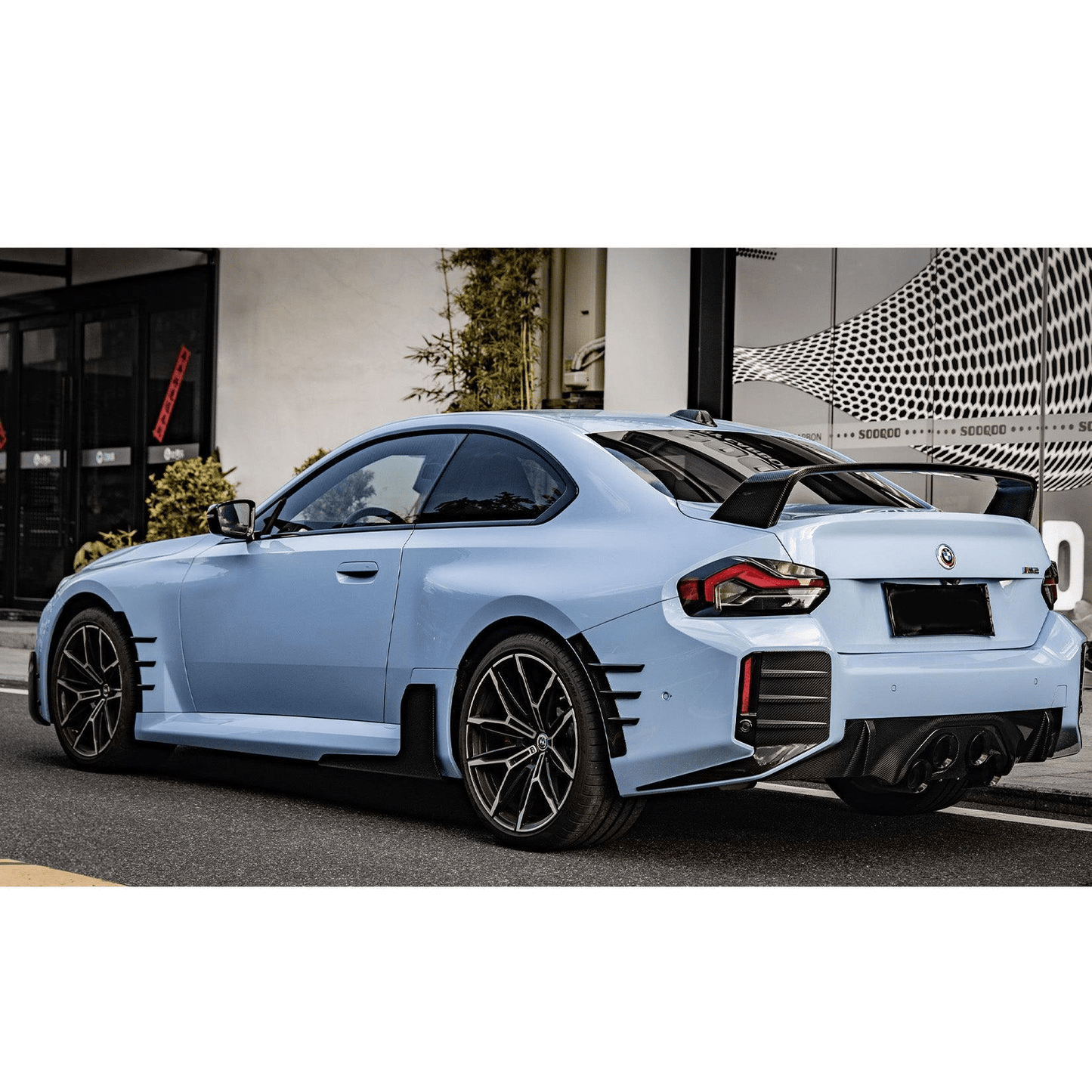 For BMW M2 G87 Coupe 23-24 Carbon Fiber EU Style Rear Trunk GT Spoiler Wing Kazento Carbon Parts Carbon Fiber M2G87-RS-GT-EU-CF